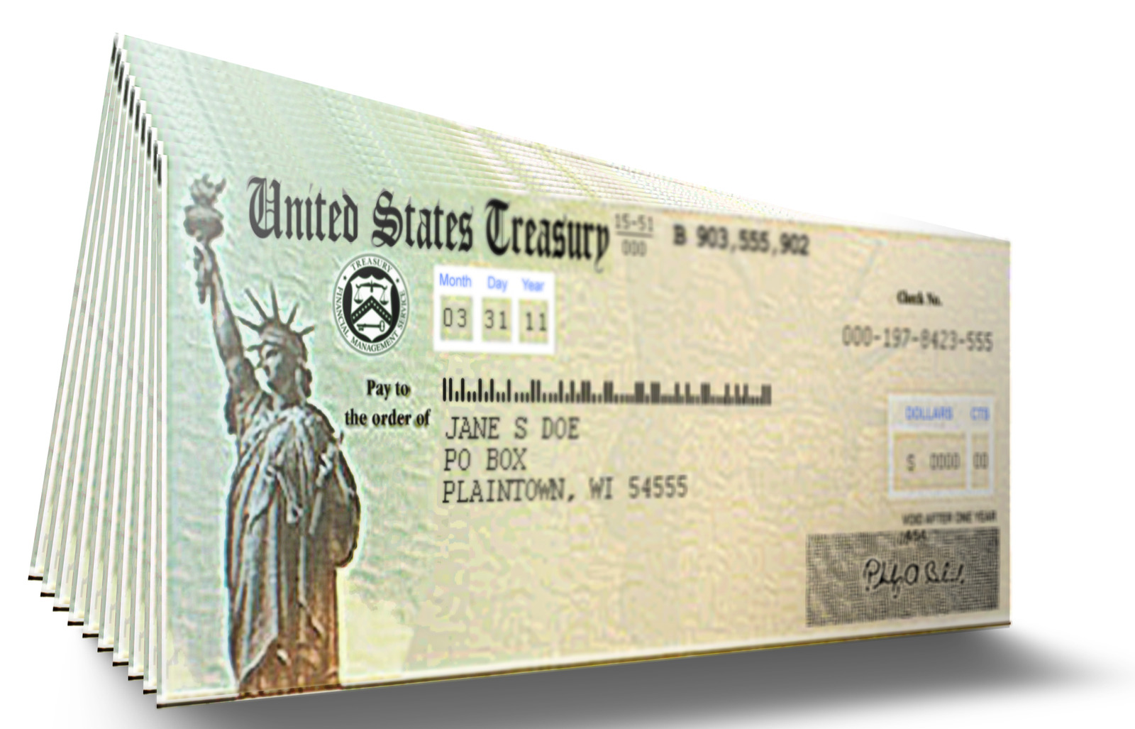 US Treasury Check